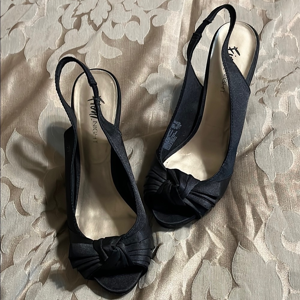 Elegant Black Slingback Heels by Nine West